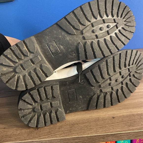 Xiuxian Xilie Womens Winter Faux Fur Lined Hiking Combat Biker Boots - Picture 6 of 9